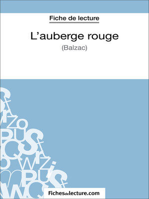 cover image of L'auberge rouge de Balzac (Fiche de lecture)